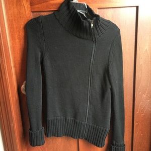 Black zip up sweater